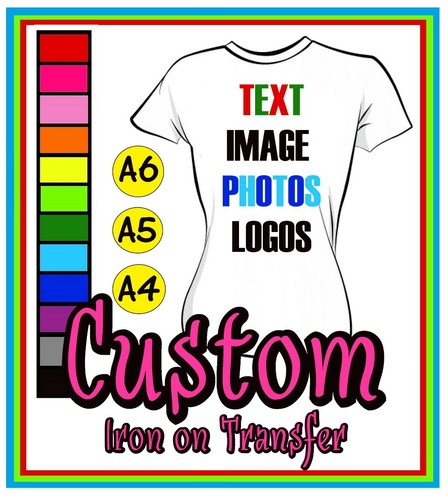 Custom text iron - t, shirt