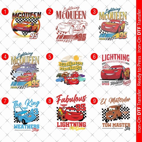 Cars iron dtf heat transfer - cars, on