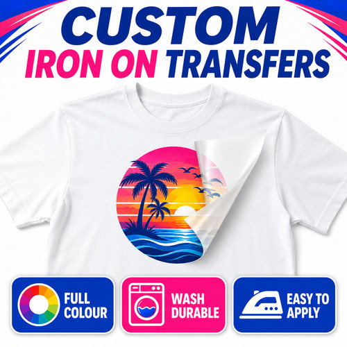 Personalised custom iron t - personalised, on