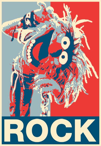Animal muppets rock poster - rock,