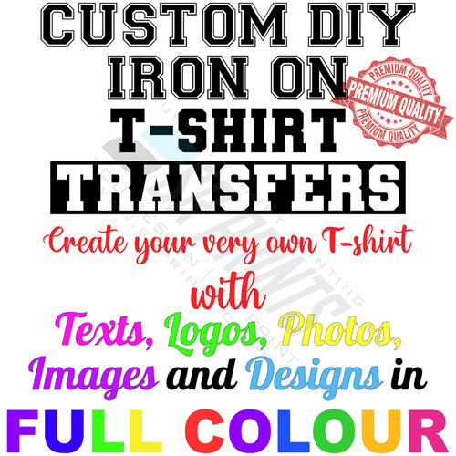 Personalised iron transfers - iron-on,