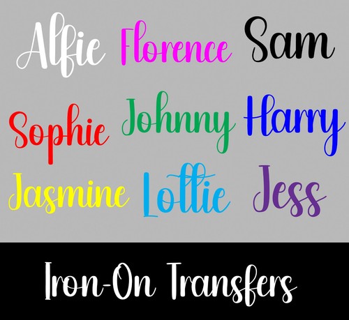 Personalised iron names - on,