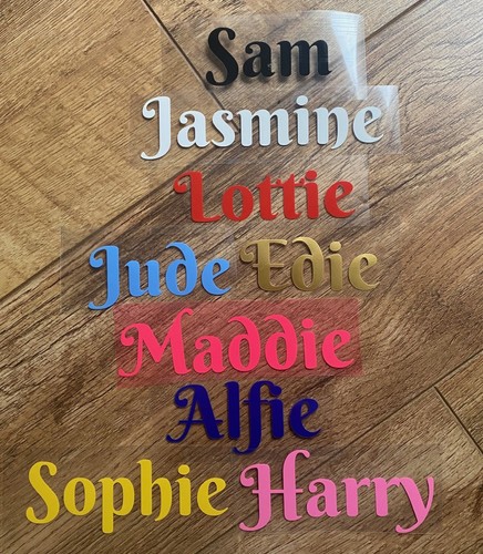 Personalised iron names - iron, on