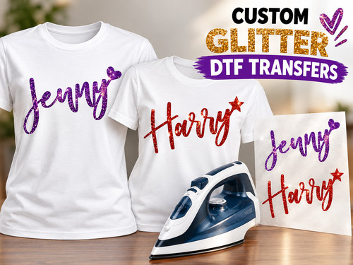 Custom glitter dtf - custom, transfer