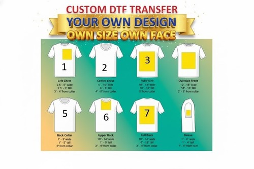 Custom dtf transfer sheets any - custom,