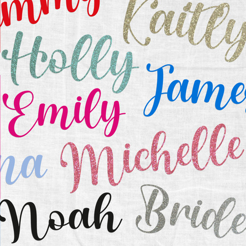 Personalised script font - script,