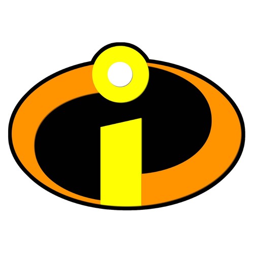 The incredibles logo iron on - logo,