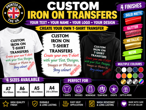 Custom vinyl iron transfer - custom, on