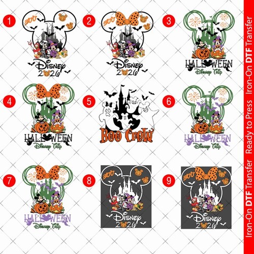 Disney halloween dtf iron - halloween, on