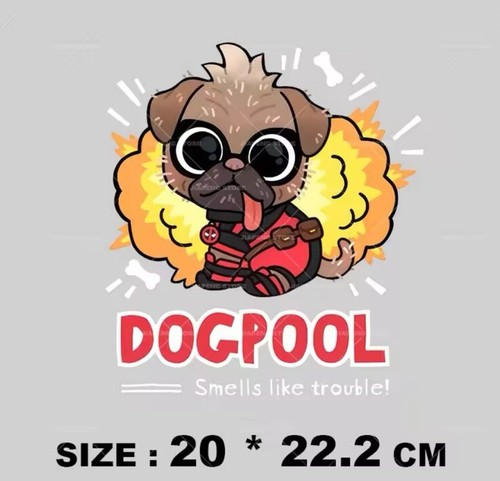 Dogpool deadpool iron t - on,