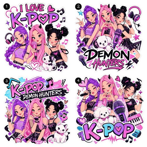 Kpop girls transfer decal - girls,