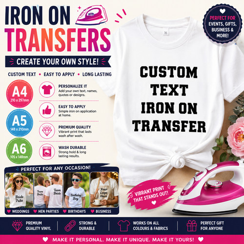 Personalised custom iron t - personalised,
