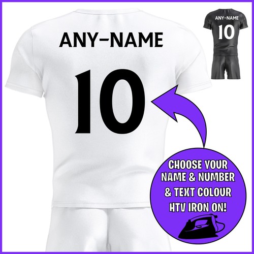 Personalised name and number - and,