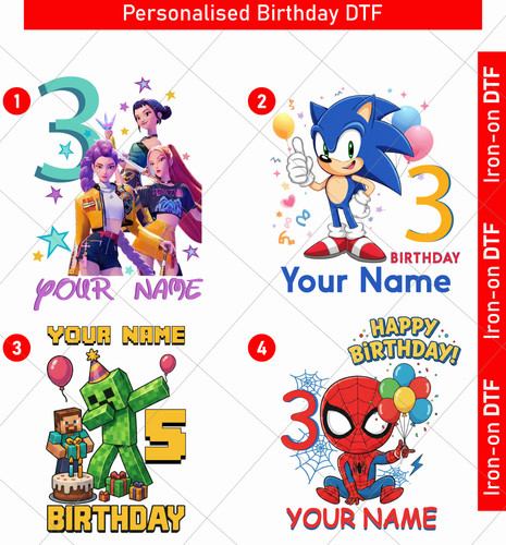 Personalised birthday dtf - personalised,