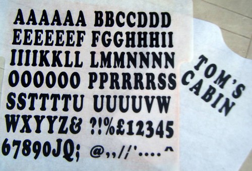 Iron transfers 35mm black - iron,